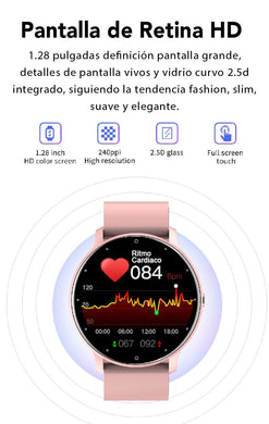 Mayoreo Smartwatch SW27 Bluetooth Rosa 5.0 Resiste Agua