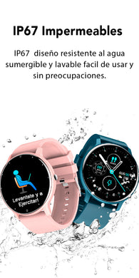 Mayoreo Smartwatch SW27 Bluetooth Azul 5.0 Resiste Agua