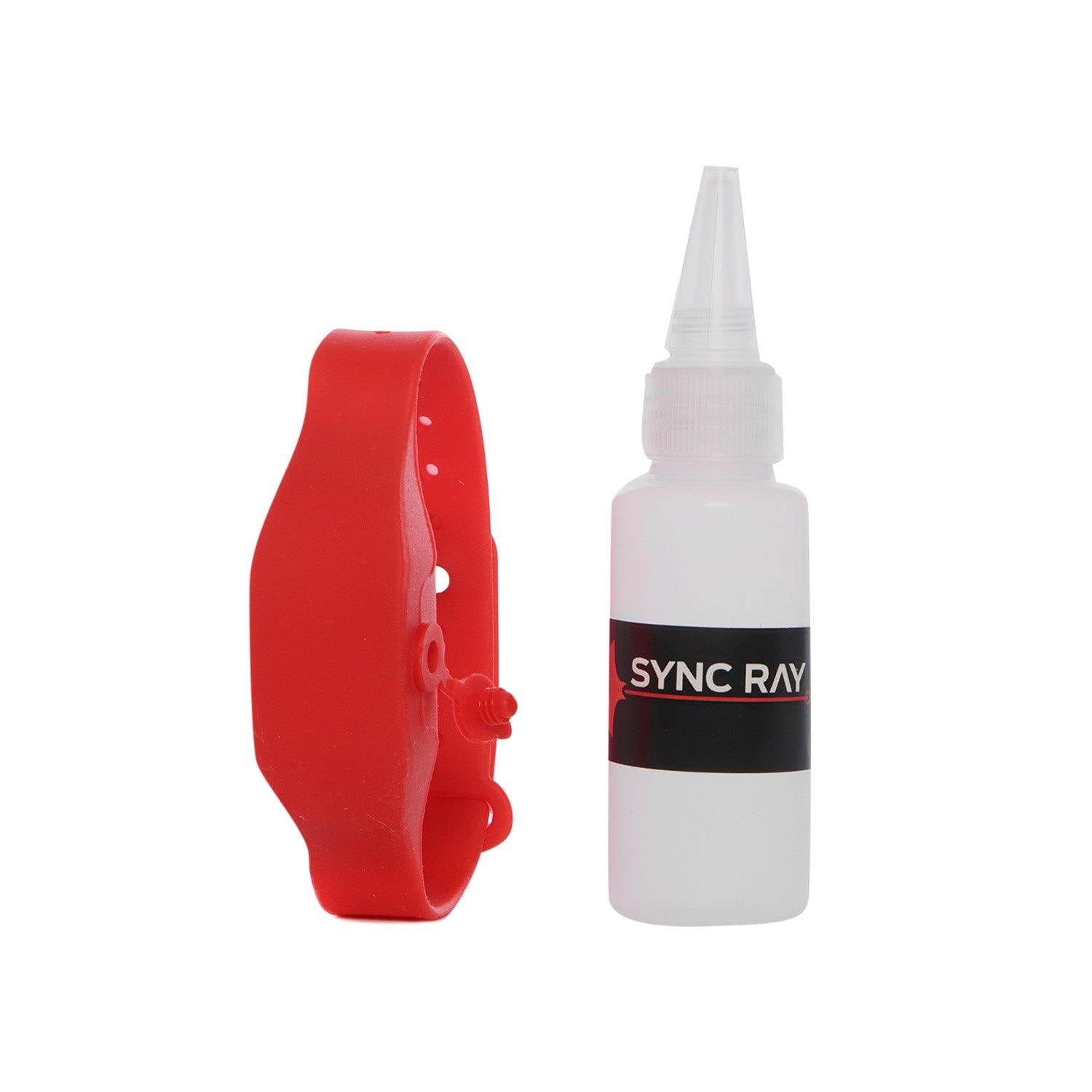 SYNC RAY BANDA SANITIZANTE DE SILICON GB10 ROJO - Sync Ray
