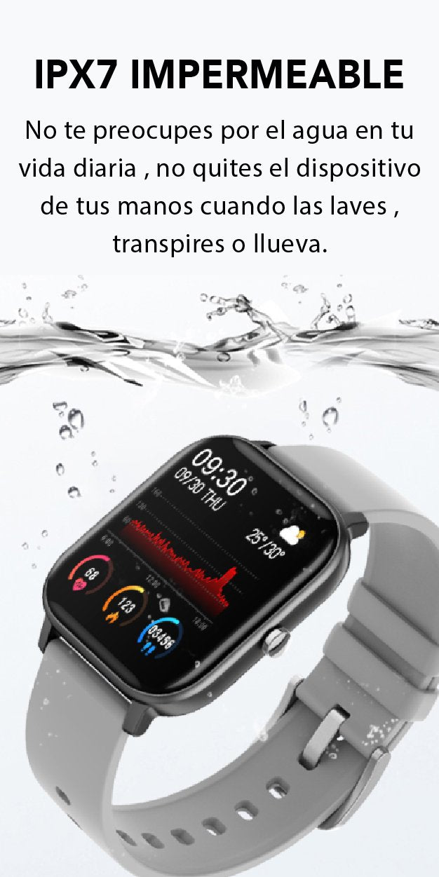 Smartwatch SW26 Bluetooth Negro 5.0 Resiste Agua