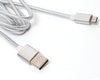 SYNC RAY CABLE MICRO USB BMC35 TRENZADO PLATEADO - Sync Ray